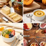 ELIMTEC 40-piece silver charcuterie and party platter set with various knives, dipping bowls, tongs, and honey dipper.