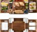 Square acacia wood charcuterie board with ceramic dishes and stainless steel cheese knives, ready for serving.
